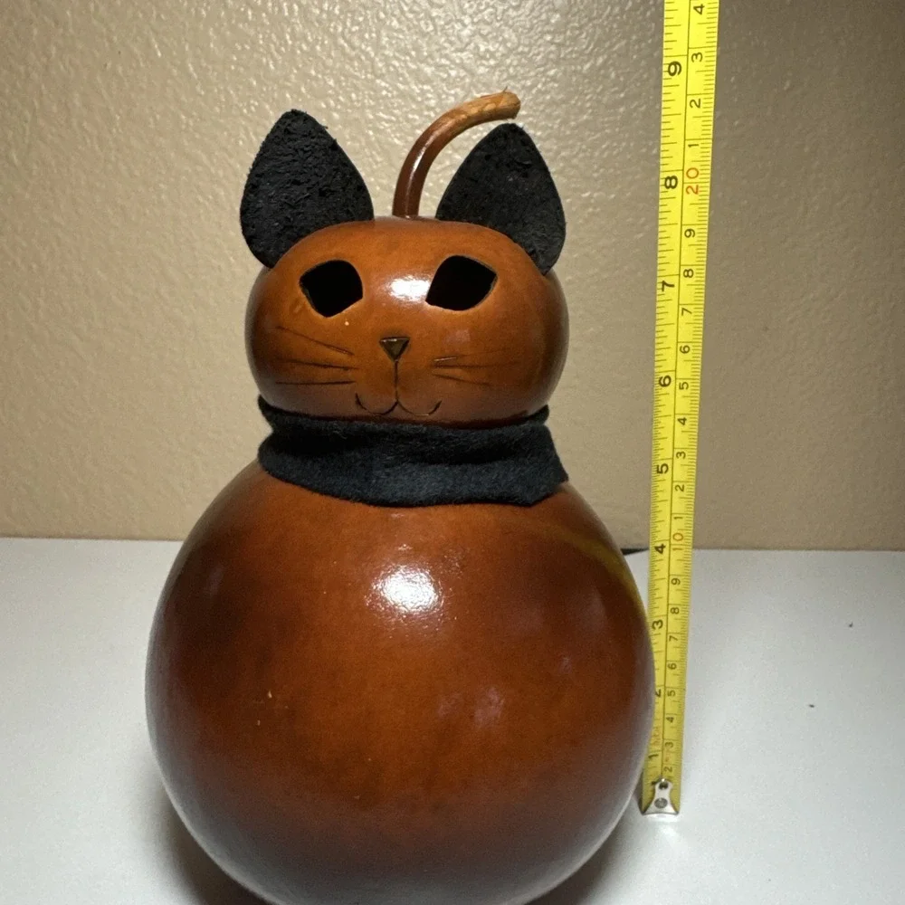 Meadowbrooke Gourds - Cat With Scarf 9